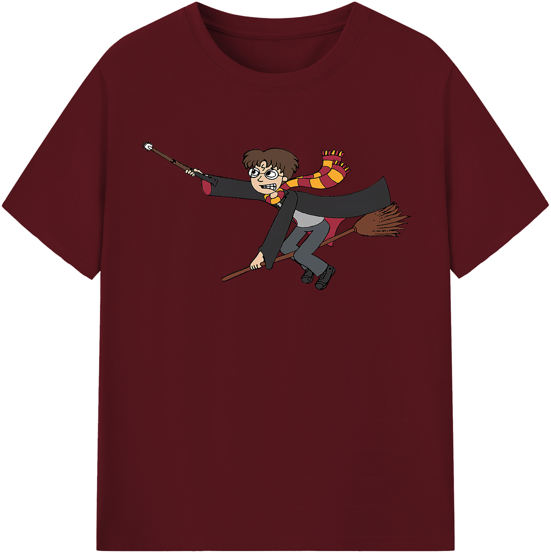 （画像用） Harry Potter ハリー・ポッターシリーズ 綿100％半袖Tシャツ（フロントプリント）